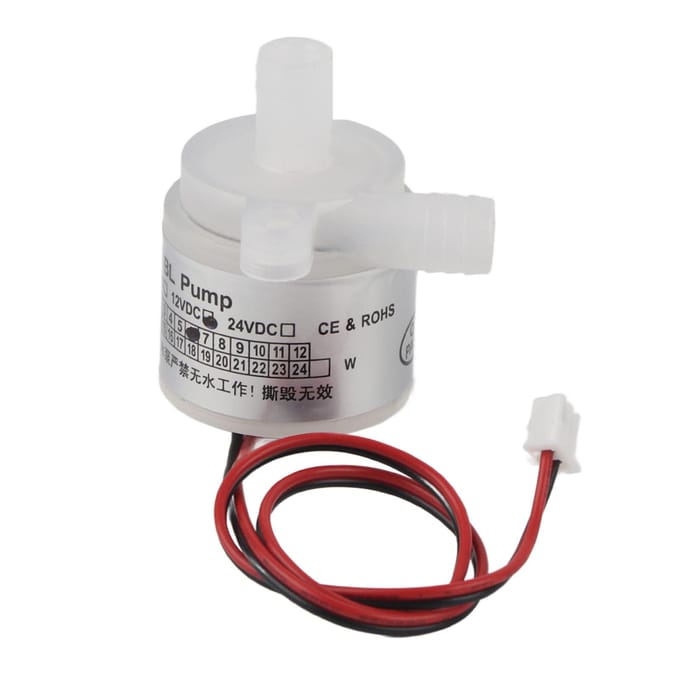 1 stuks Witte Mini Voedselkwaliteit Borstelloze Waterpomp 12V DC 6W voor Medische Instrumenten