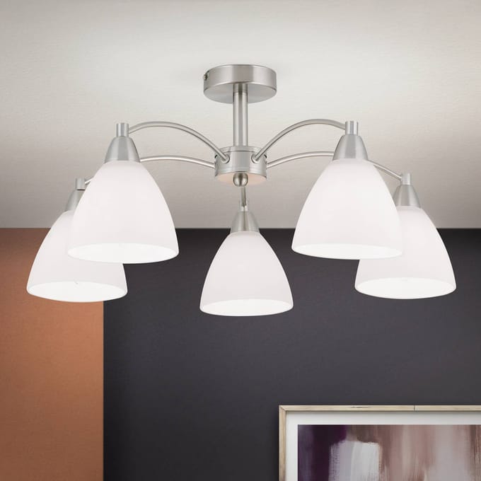 ORION Fascinerende plafondlamp KINGA - nikkel