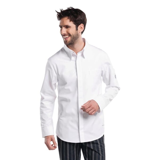 Chaud Devant Chef Shirt Wit - Chaud Devant B504-S - Horeca & Professioneel