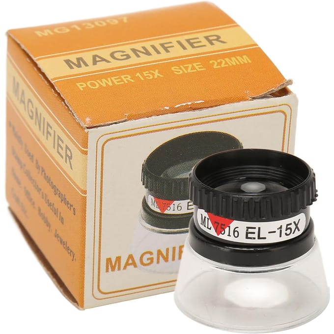 Cilindrische Vergrootglas 15x Vergroting Compact Licht Cilindrisch Vergrootglas om te Lezen