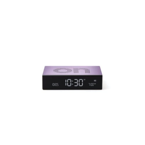 Lexon Flip Premium Digitale Wekker ON OFF - Paars