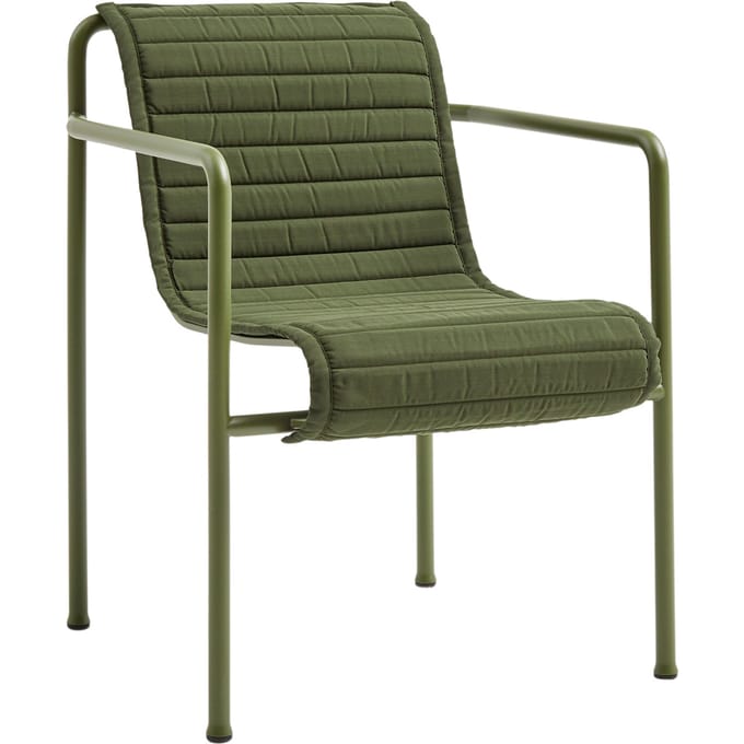 HAY - Zitkussen Palissade Dining Arm Chair - olijf - groen