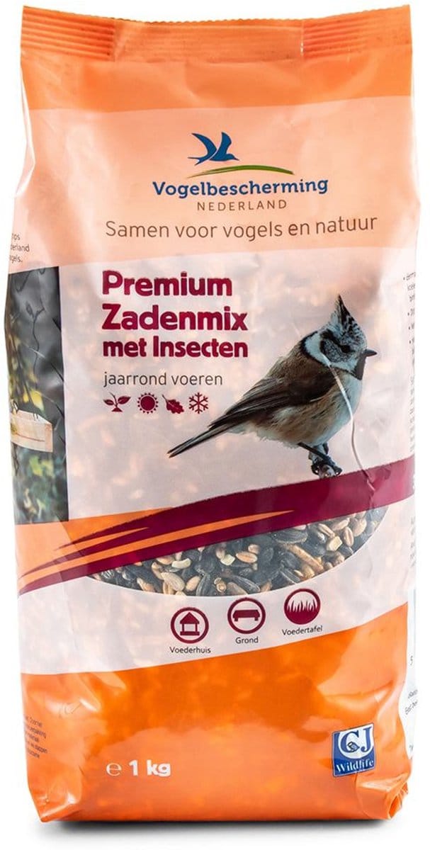 Premium zadenmix met insecten 1kg