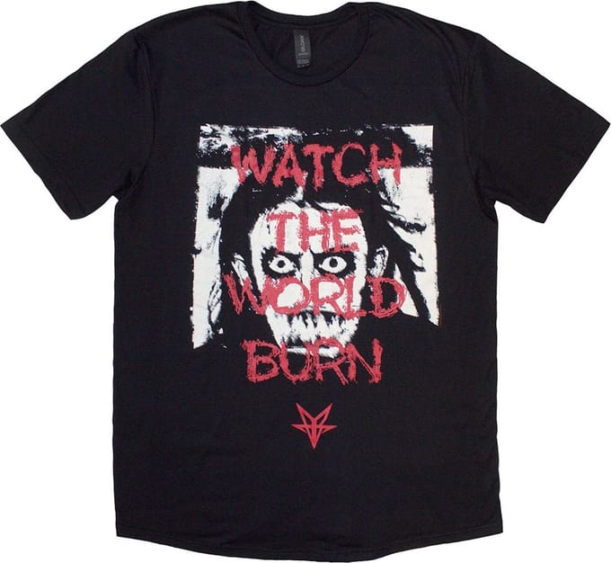 Falling In Reverse - World Burn Heren T-shirt - M - Zwart