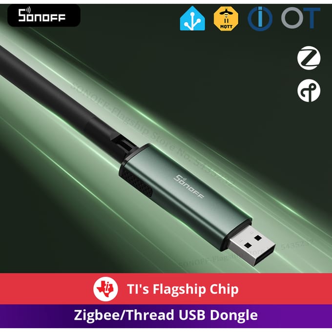 SONOFF Dongle-PP10 Dongle Plus CC2674P10 Zigbee/Thread USB-dongle Flagship Dual-Protocol Prestaties Werkt met Zigbee2MQTT OTBR