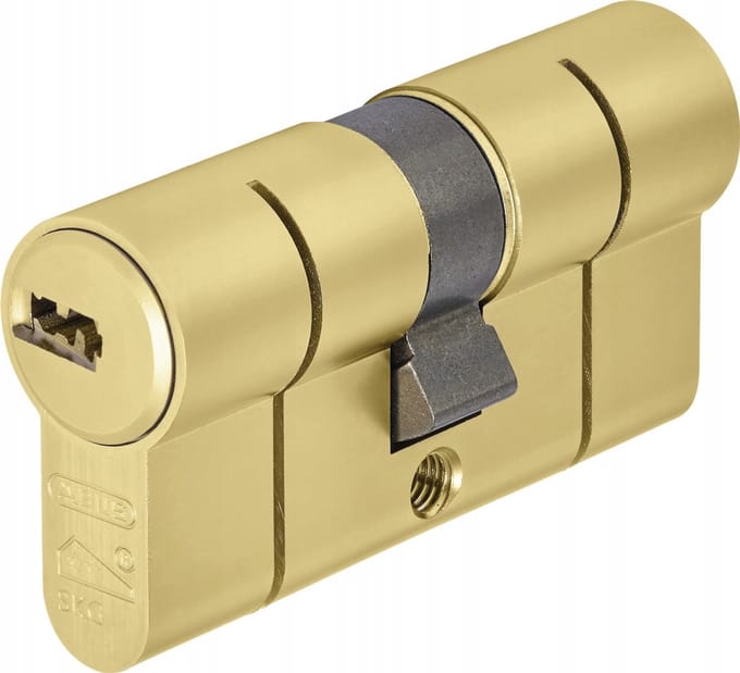 Abus D10MM 45/45 Messing Cilinder - 5 Sleutels
