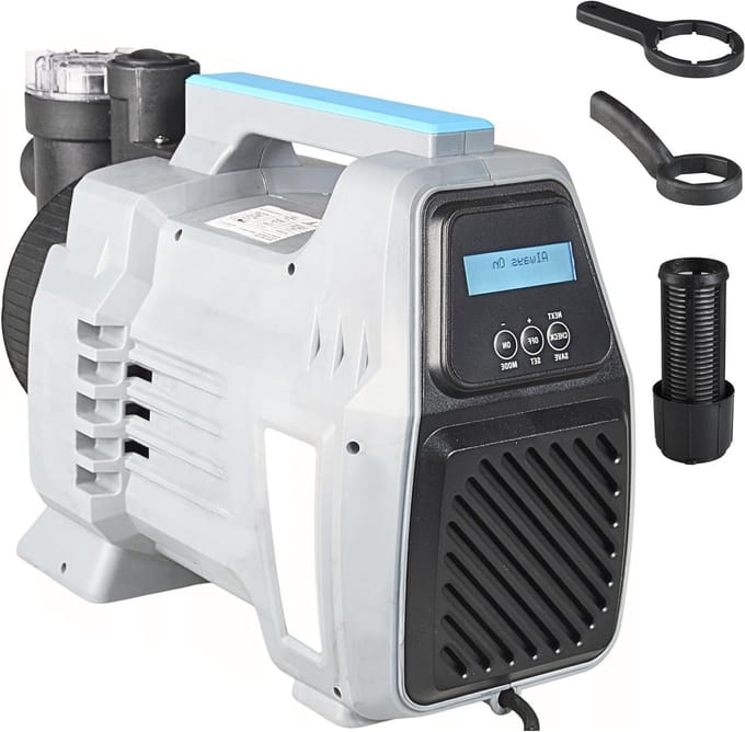 Tuinpomp - Waterpomp - Tuin besproeien - Automatische werking - 5100 l/u - Grijs