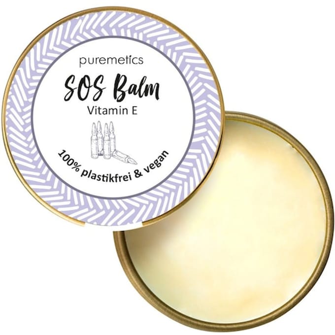puremetics Lipverzorging SOS Balm Vitamin E Lippenbalsem Dames 10 ml