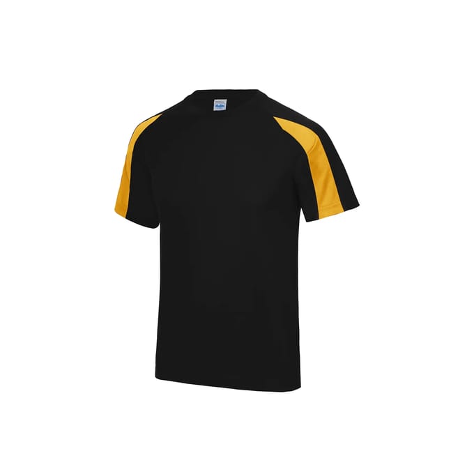 Just Cool Contrast Cool T JC003 - JET BLACK/GOLD - S