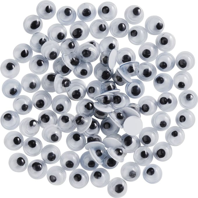 VBS Wiebeloogjes om op te plakken "Rond", 4 mm 100 stuks