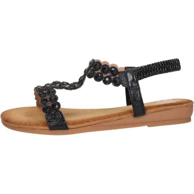 SUB55 Sandalen Plat Sandalen Plat - Zwart - Maat 43