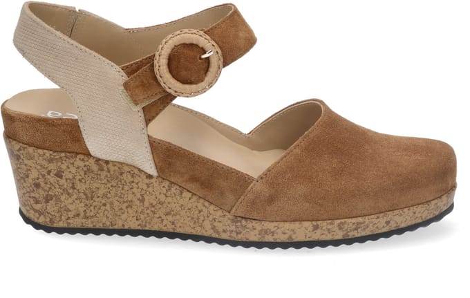 Durea - 5919 H - Sandalen met hak - Kleur: Cognac - Maat: 41