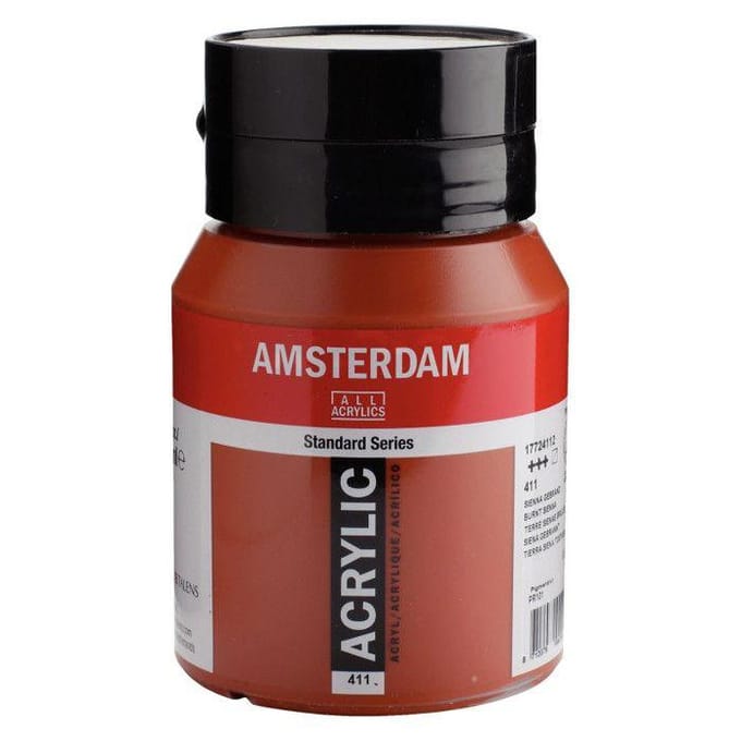 Amsterdam Standard Series Acrylverf Pot 500 ml Sienna Gebrand 411