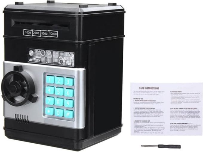 Kluis met Pincode - Kluisje met Cijferslot - Elektronische Spaarpot