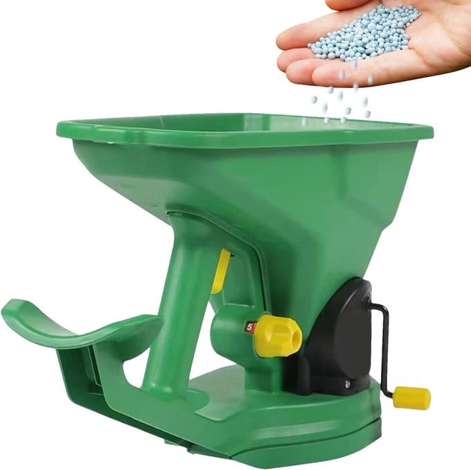 Gras Strooier - Handstrooier Tuin - Gazon Onderhoud - Stille Werking - 1.5 Liter - Enkel