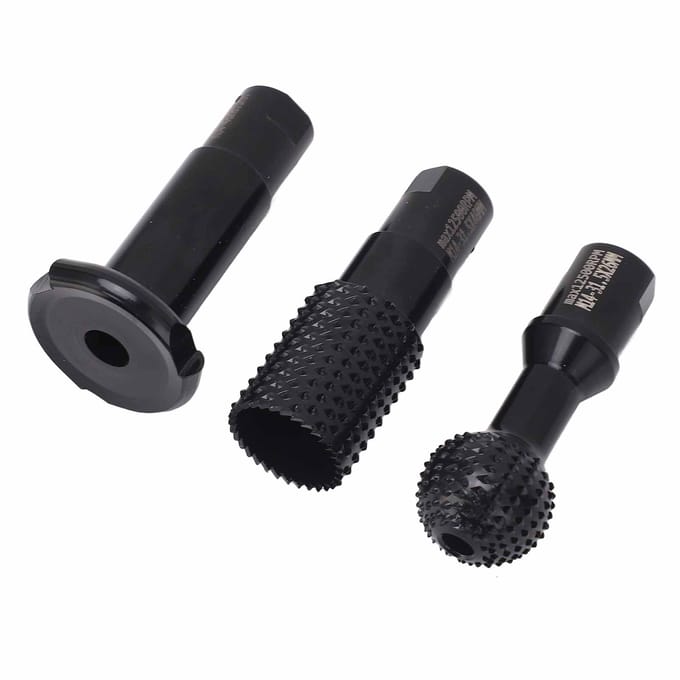 3 stuks roterende braamset M14 roterende vijl houtsnijwerk bramen voor 115 125 type haakse slijper