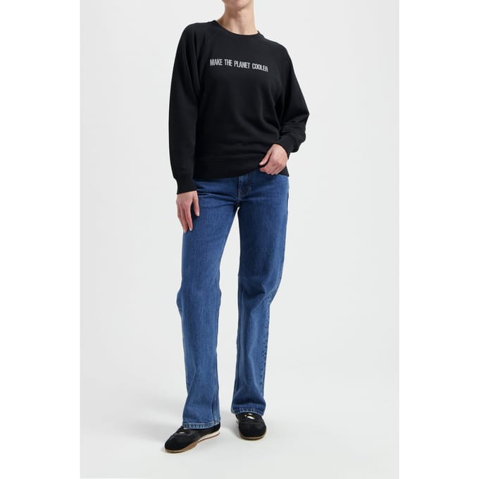 Mud Jeans Clara Sweatshirt Black Taglia: S | Maglie a manica lunga Outlet | Donna | Nero