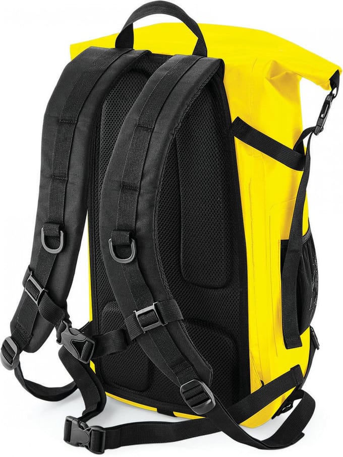 Quadra SLX® 25 Litre Waterproof Backpack QX625 - Black / Yellow - One size