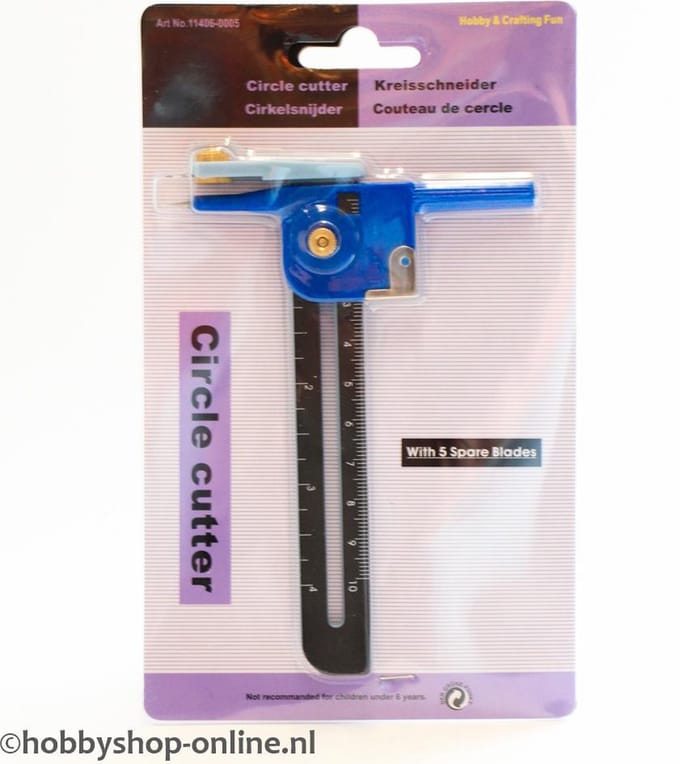 Cirkel Snijder - Ø 10 tot 150mm - Geschikt voor het maken van kaarten en scrapbooking
