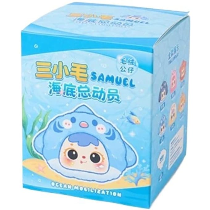 Drie Kleine Haar Samuel: Finding Nemo Populaire Pluche Speelgoed Verrassing Blind Box Schattige Hanger Pop Pop Verjaardagscadeau white