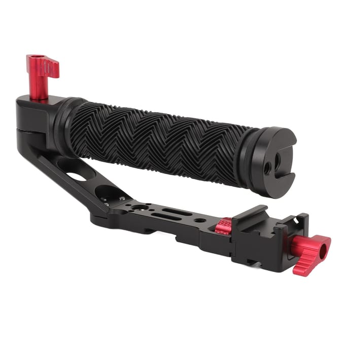 Camera Stabilisator Grip Aluminiumlegering Multi-gat Verlenging Video Actie Stabiliserende Handgreep voor RS2 RS3 RSC2 black