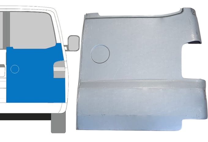 Reparatie plaatwerk achterste deuren voor Volkswagen Transporter T5 2003-2015