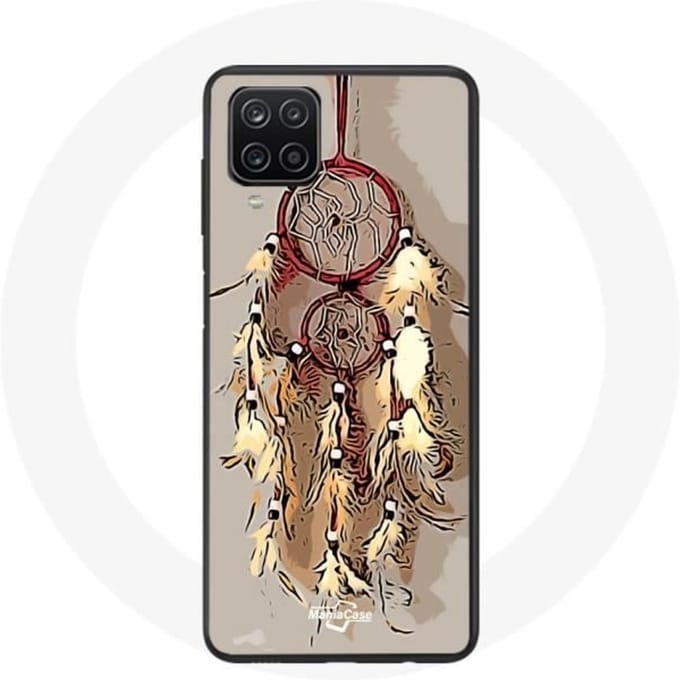 Coque Samsung Galaxy A12 Attrape Rêve Marron