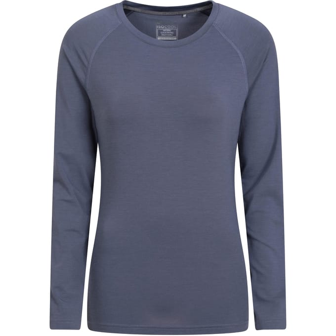 Mountain Warehouse Dames/Dames Quick Dry Top met lange mouwen (Donkergrijs)