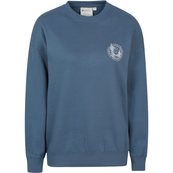 Mountain Warehouse Dames/Dames Londen Grafisch Sweatshirt (Marine)