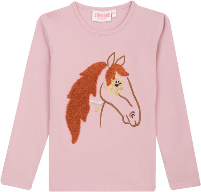 Someone CHEVAL-SG-03-D Meisjes T-shirt - Light Pink