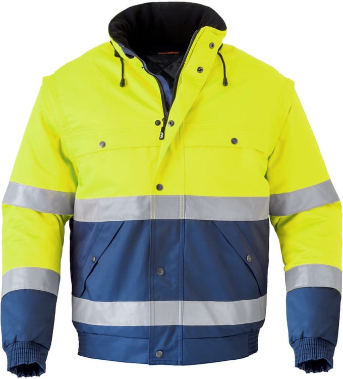 Havep 5139 All season jack Marine/Fluo Geel maat S