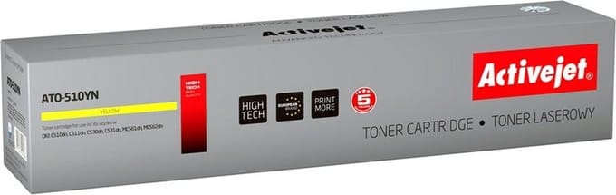 ActiveJet ATO-510YN toner voor OKI-printer; OKI 44469723 Vervanging; Opperste; 5000 pagina's; geel.