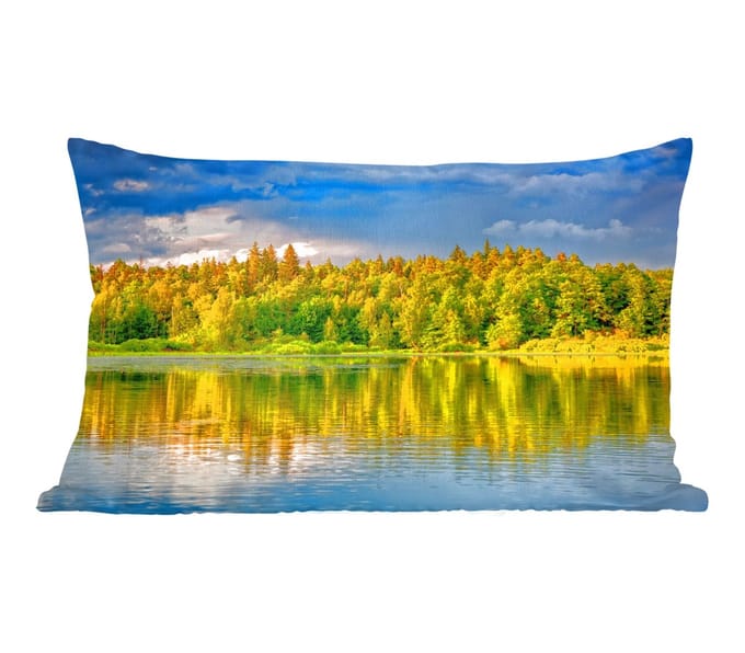 Sierkussens - Kussentjes Woonkamer - 50x30 cm - Water - Natuur - Bos
