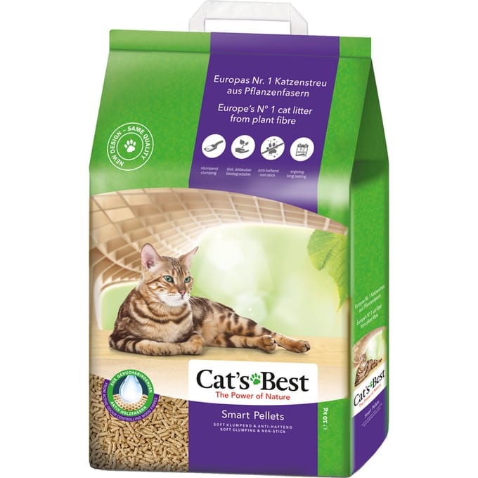 2x20l (20kg) Smart Pellets Cat's Best Kattenbakvulling