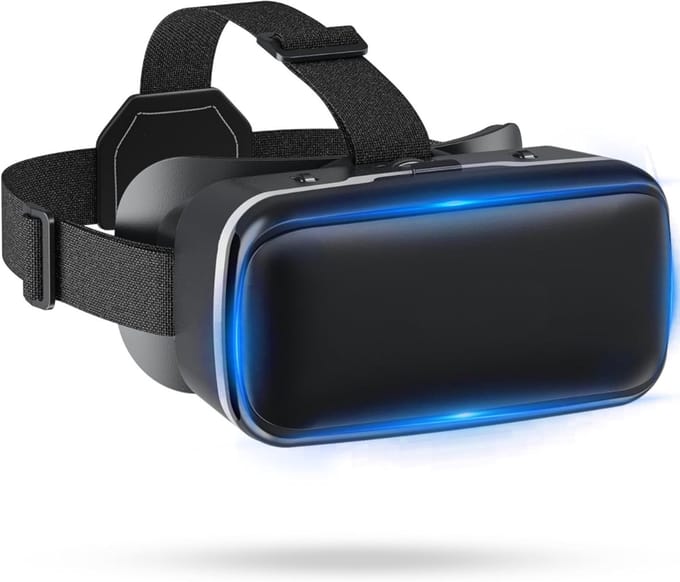 ZMR® VR Bril met Controllers - VR Bril - VR Games - Zwart - 20cm x 15cm x 11cm