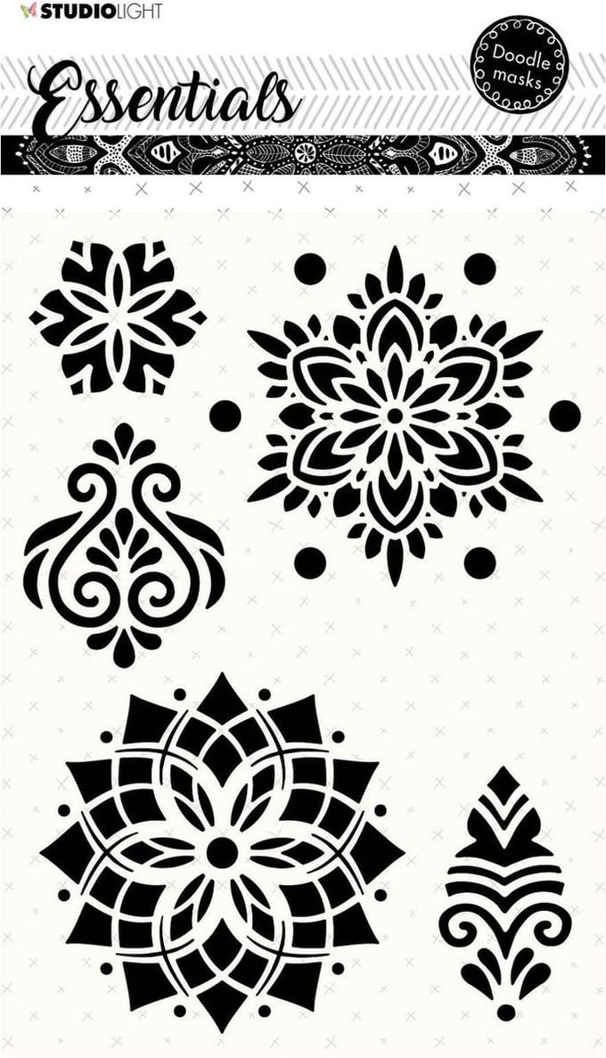 Studio Light Mask Stencil A5 - Essential doodle nr.59