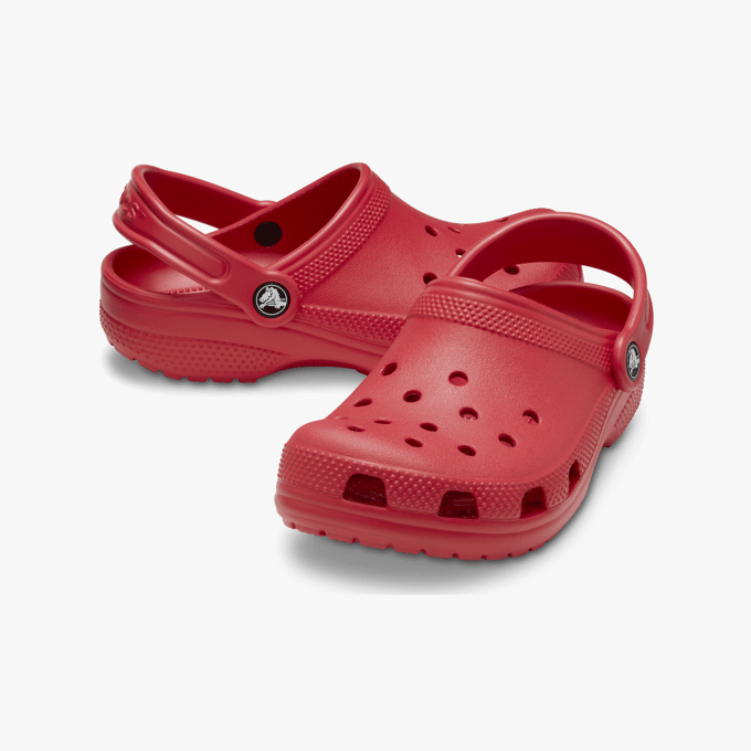 Crocs Toddler Classic Croslite Rubber Varsity Red Instappers