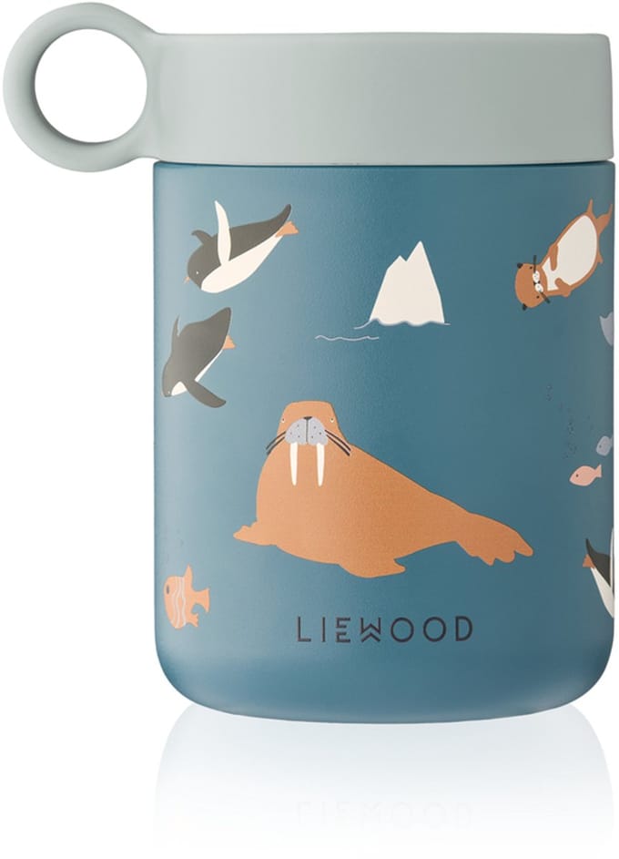 LIEWOOD Kiani Printed Food Jar Arctic Sea/Ocean view 350 ml