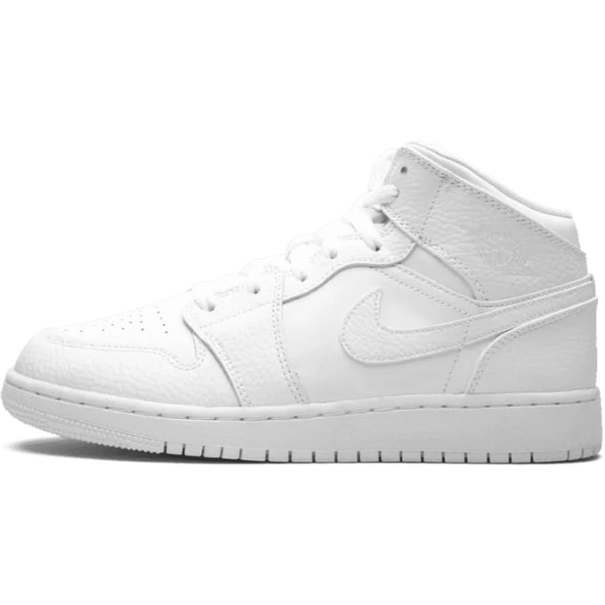 Air Jordan 1 Mid Triple White (GS)