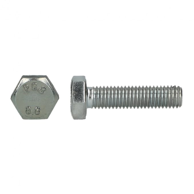 Zeskanttapbout 8.8 DIN 933 M 6x90 Zn - 100 stuks