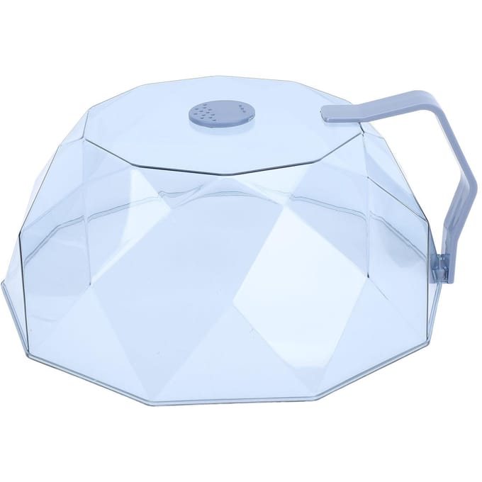 Magnetron Voedselafdekking Oliebestendig Hittebestendig Multifunctioneel Magnetron Anti-Spat blauw