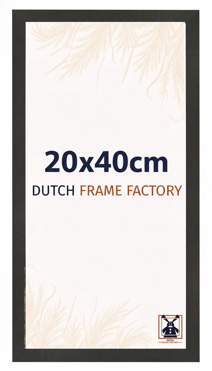 Fotolijst 20x40 cm - MDF - Zwart Mat - Benno