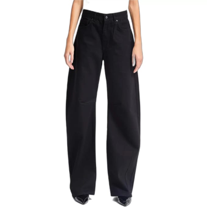 It's Basic - LUNA Baggy Mid Rise Jeans - Graphite