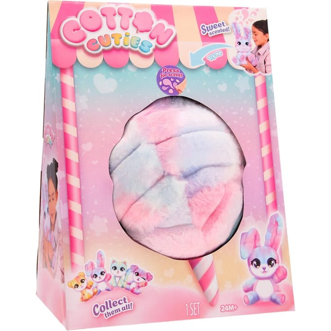 Spectron Cotton Cuties Bunny - Scented Cotton Candy Plush Toy - 30cm