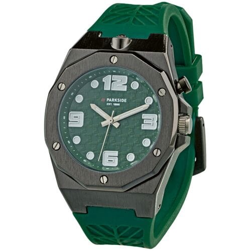 PARKSIDE Horloge Fan Edition, met geïntegreerd licht. (Groen)