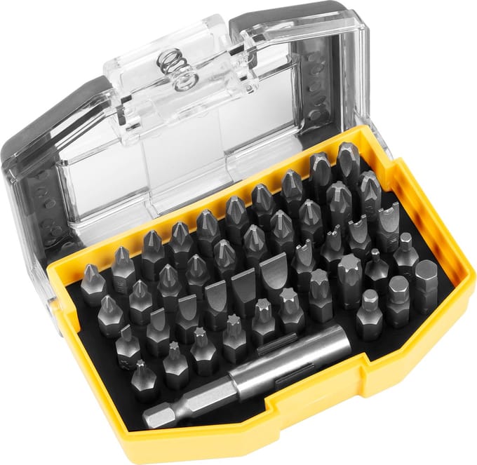 Rebel - Schroefbit Set - 44 stuks - Magnetisch - Chroom-Vanadiumstaal