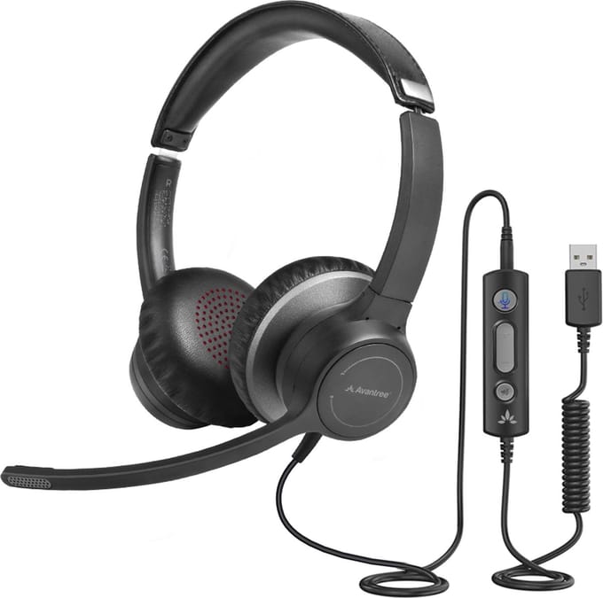 Avantree - ADHF-28E - Dulcet Pro - Wired Headset with Microphone ENC