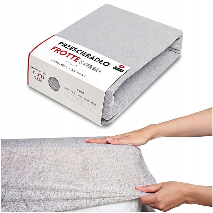Fijne Frotte Hoeslaken 120x60 cm met Elastiek - Grijs