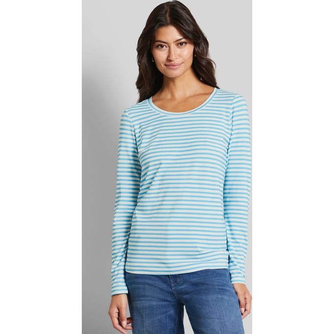 Bugatti Damen Shirt met lange mouwen en strepen