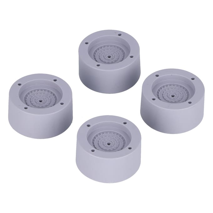 4 Pièces Coussin Lave-linge Plus Antidérapant Très Pratique Installation Plus Facile Résistant à l'Usure Coussin Anti-vibration gray